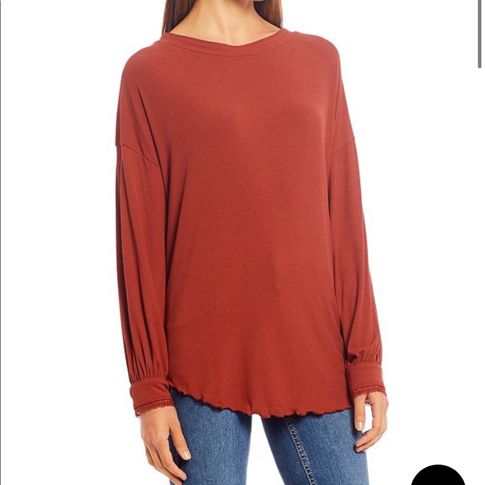 Free People Shimmy Shake V-Back Knit Top